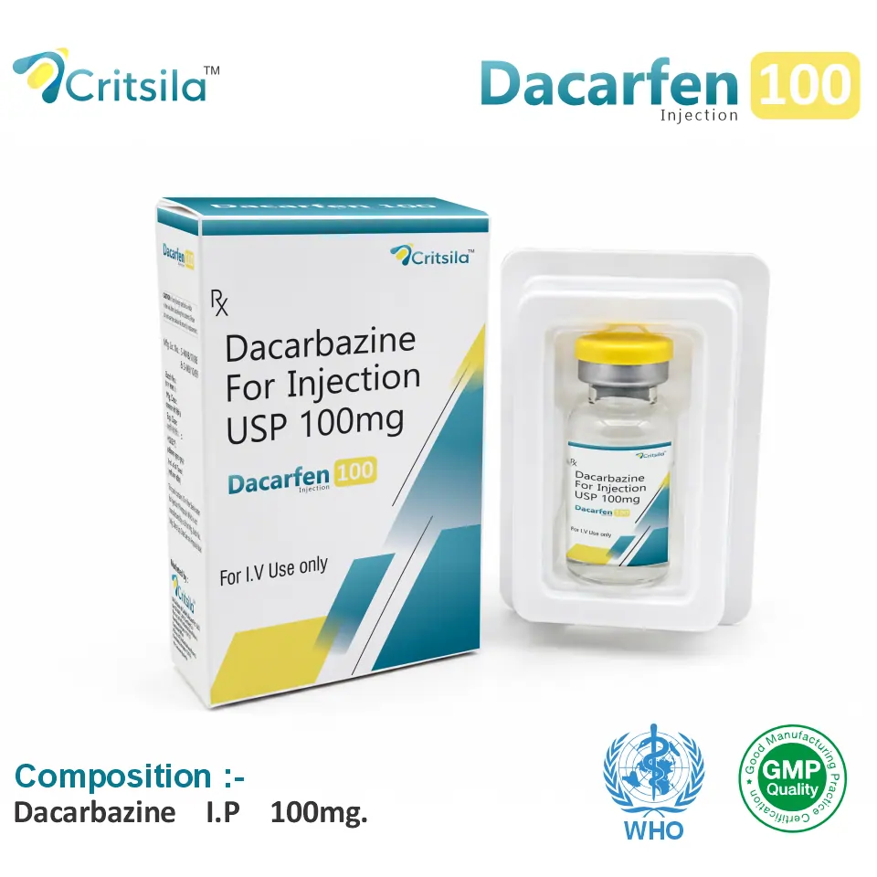 Dacarbazine 100mg Injection Packaging